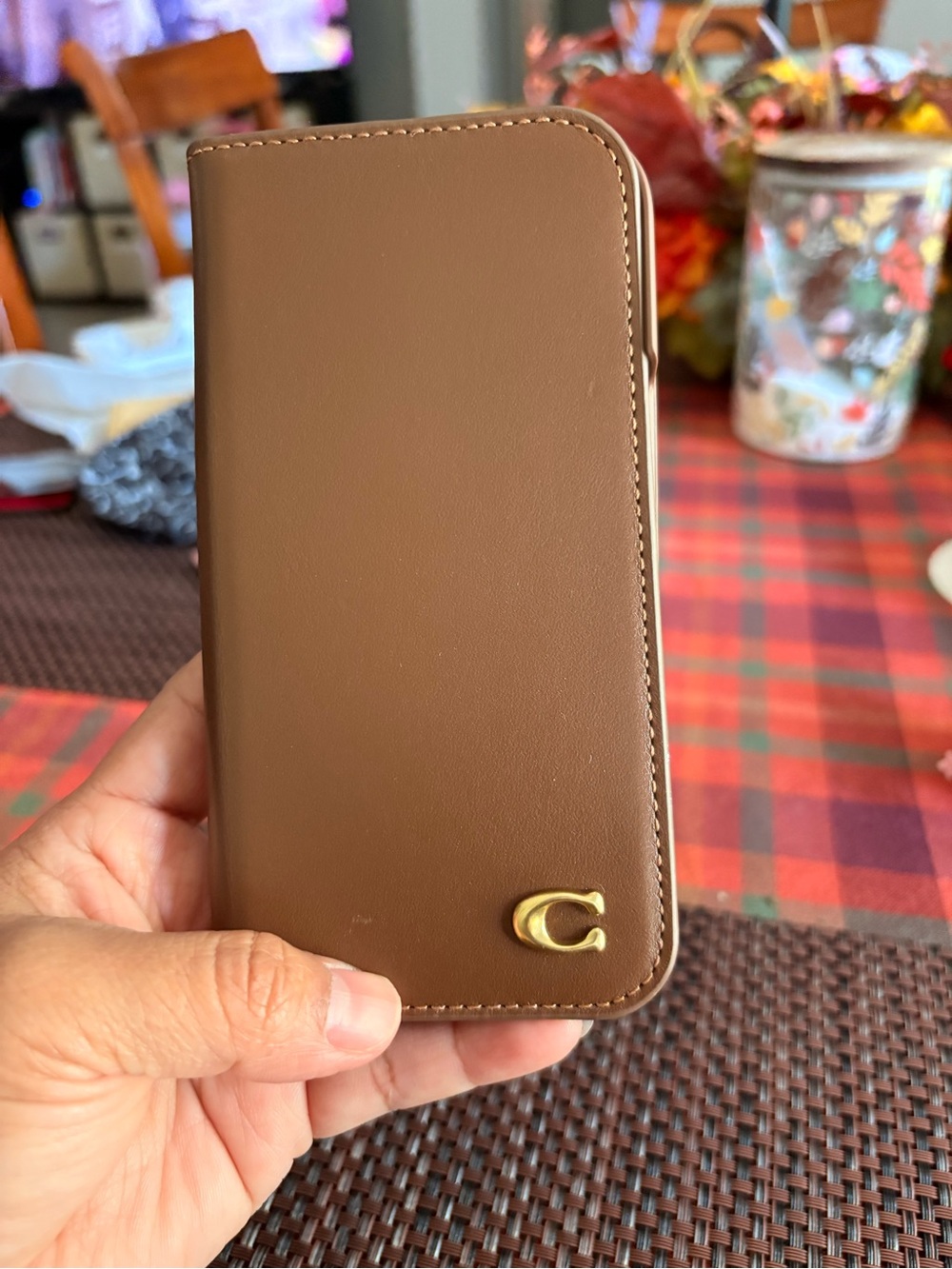 Coach Leather Folio Wallet Case